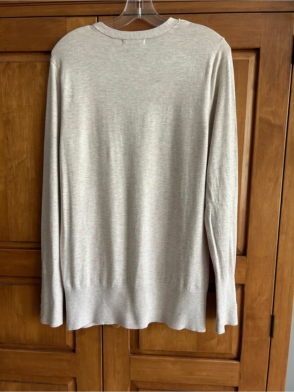 Grace Elements Tan button-up Cardigan Size L - Picture 2 of 6
